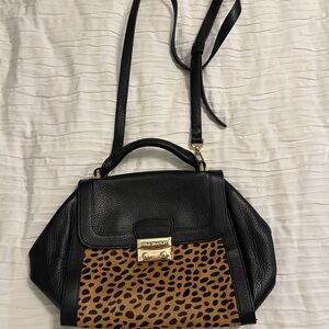 Vera Bradley Animal Print Leather and Suede Purse